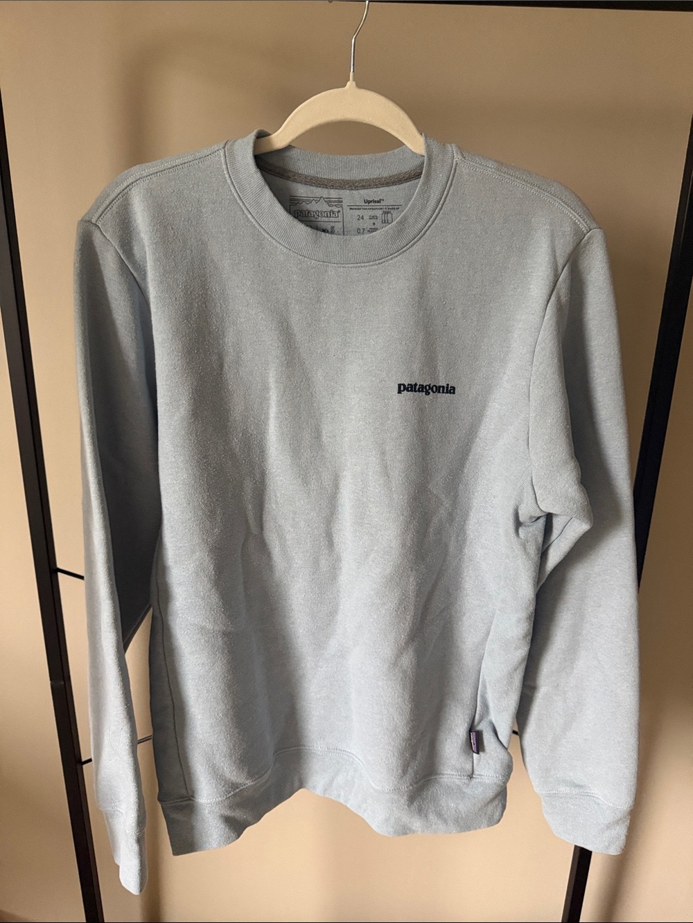 Patagonia Unisex Pale Blue Crewneck Sweatshirt
